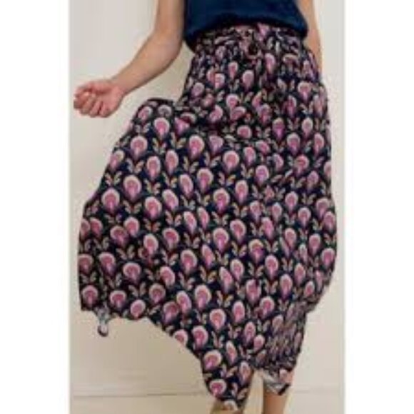 🌸 Marie Sixtine Wide Leg Pants – Size L – Floral Print - Picture 4 of 9
